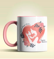 Kişiye Özel Bana Hayat Veren Tasarımlı Pembe Kupa Bardak (Pembe)
