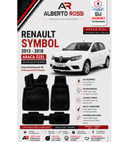 RENAULT SYMBOL 2013 - 2018 Araca Özel Kauçuk 3D Profesyonel Oto Paspası