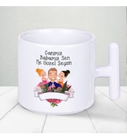 Canım Babamız Sen Ne Güzel Şeysin Yazılı Babalar Günü Hediyelilk T Kupa Bardak