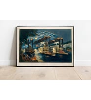 pgzzNM734 Amerika Vintage Sanatsal Poster 50x70cm.