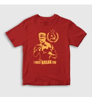 Presmono Unisex Çocuk Kırmızı Soviet ivan Drago Film Rocky T-Shirt 250360tt (Kırmızı)