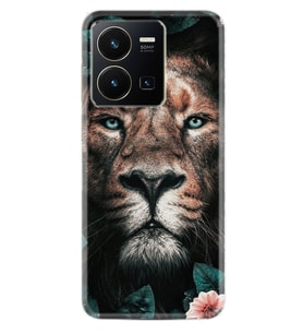 Vivo Y35 Kılıf Resimli Desenli Baskılı Silikon Leon Flowers 1333