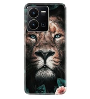 Vivo Y35 Kılıf Resimli Desenli Baskılı Silikon Leon Flowers 1333
