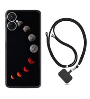 Tecno Spark 9T Kılıf Resimli Boyun Askılı İpli Desenli Silikon Series Mooons 1861
