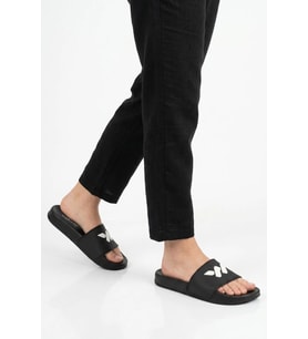 Walkway Siyah-Beyaz Hafif Esnek Unisex Terlik 8000-02 G