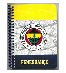 TMN FENERBAHÇE SPİRALLİ A6 KARTON KAPAK ÇİZGİLİ NOT DEFTERİ 729282