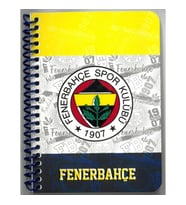TMN FENERBAHÇE SPİRALLİ A6 KARTON KAPAK ÇİZGİLİ NOT DEFTERİ 729282