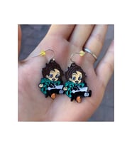 Anime Demon Slayer: Kimetsu No Yaiba Tanjiro Küpe (Metal)