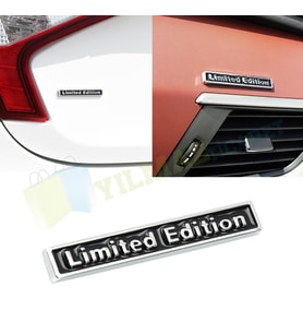 Limited Edition Torpido Bagaj Logo Amblem 3D Metal Paslanmaz Çelik Siyah