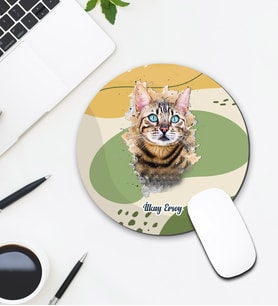 Kişiye Özel Kedi Tasarımlı Mouse Pad 131