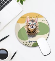 Kişiye Özel Kedi Tasarımlı Mouse Pad 131