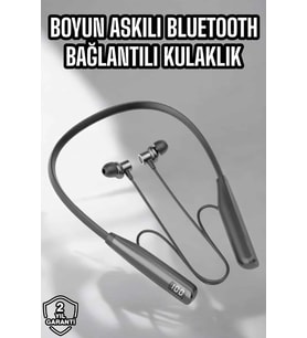 Boyun Bantlı Bluetooth Kulaklık Yüksek Ses Kaliteli 100 Saat Kulaklık (Çok Renkli)