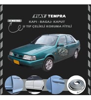 Fiat Tempra Oto Araç Kapı Koruma Fitili 5metre Parlak Gri Renk