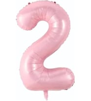 Açık Pembe Renk Rakam Folyo Balon 80 cm