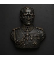 ATATÜRK Duvar Büstü Duvar Heykeli Dekoratif Asma Duvar Heykelleri 25 CM