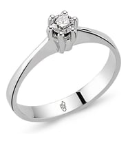 Romeo Pırlanta 0.15 Ct Tektaş Yüzük RM-10018 (Çok Renkli)