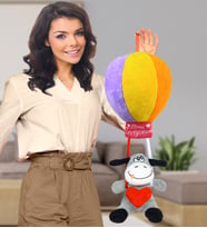 MAVİMSİ RENGARENK UÇAN BALON EŞEK (%100) YERLİ