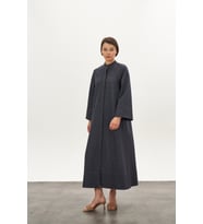 Ferace Denim Elbise Koyu Mavi
