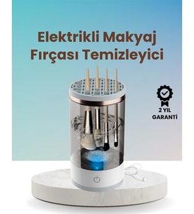 USB Şarjlı Derin Temizlik Makyaj Fırçası Yıkama Makinesi
