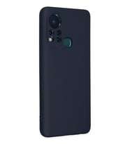 Newface İnfinix Hot 11s Kılıf Nano içi Kadife Silikon - Lacivert