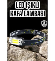 Kamp Feneri Balıkçı Feneri Başlıklı Suya Dayanıklı Kafa Lambası