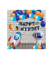 Çıtıpıtıstore Uzay Temalı Lüks Doğum Günü Balon Set