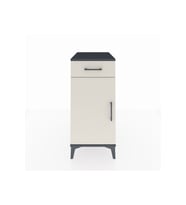 Kronos Komodin 2 Raflı Tek Çekmeceli Tek Kapaklı 44x59x96 Antrasit-Aytaşı