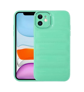 Lexroo iPhone 11 Kılıf Kamera Korumalı Parlak Airbag'li Galya Kılıf - Su Yeşil