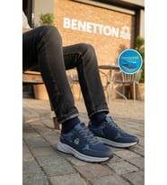 United Colors Of Benetton Lacivert Bağcıklı Memory Foam Erkek Spor Ayakkabı BNI-11068 M