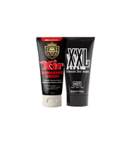 Xir Cream Erkeğe Özel Karışım 3Özellikli Kaldırıcı Sertleştirici Geciktirici Büyütücü Krem 50 ml + Yanında HotXXL Erkeğe Penis Büyütücü 50 ml Krem