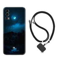 General Mobile Gm 23 Kılıf Silikon Boyun Askılı İpli Desenli Silikon Gece 1633