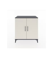 Hyperion Şifonyer 4 Raflı 2 Kapaklı 88x44x96 Antrasit-Aytaşı