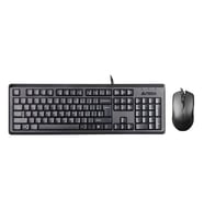 A4 TECH KR-9276 USB Q Trk Optic Mouse Suya Dayanıklı Siyah Multimedya Klavye - Mouse Set