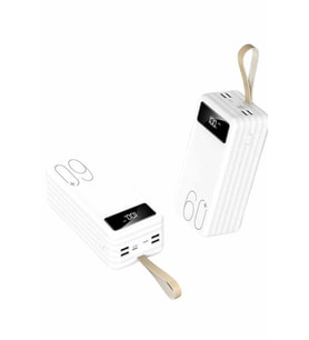 Powerbank 60.000 Mah Taşınabilir Şarj Hızlı El Fenerli Dijital Göstergeli