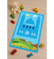 Mavi Cami Temalı Erkek Çocuk Seccadesi CS04