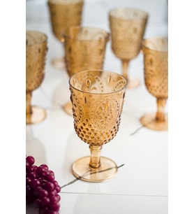 Akrilik Bal Tekli Kadeh & Su Meşrubat Kahve Yanı Bardağı 450 Ml ( Cam Değildir )