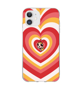Iphone 11 Uyumlu Powerpuff Blossom Tasarımlı Şeffaf Telefon Kılıfı