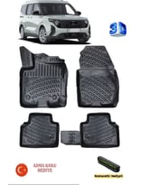 Ford Tourneo Courier 2024 Sonrası Uyumlu 3D Havuzlu Paspas ASMA KOKU VE NUMARATÖR HEDİYELİ