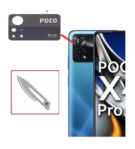 Tkgz Xiaomi POCOPHONE X4 PRO Arka Kamera CAM Lensi + Bistüri Ucu