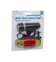 2İN1 BİSİKLET FENERİ SİNYALLİ LAMBA PİLLİ (5680)