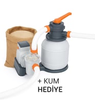 Bestway İntex Havuzlarla Uyumlu Kum Filtreli Devirdaim Motoru 6056Litre 58497