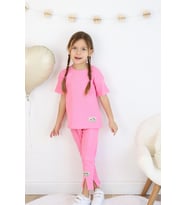 Paça Yırtıklı Takım (Pembe)