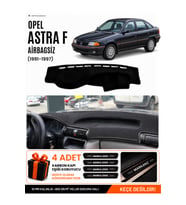 OPEL ASTRA F AIRBAGSIZ (1991-1997) Uyumlu Torpido Örtüsü Torpido Kılıfı - Siyah