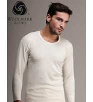 HASYÜN 102 ERKEK YÜN UZUN KOL FANİLA TEKLİ (Ekru)