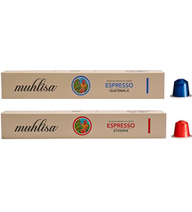 Muhlisa Espresso Kapsül Kahve 2 Kutu Guatemala, Ethiopia (20 KAPSÜL) %100 Arabica