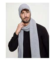 Gri Erkek ve Kadın Triko Atkı