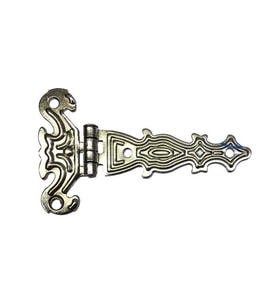 Dekoratif, Sac Tek Kuyruklu Menteşe - 40x68 Mm, Küçük, Nikel, 100 Adet