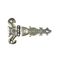 Dekoratif, Sac Tek Kuyruklu Menteşe - 40x68 Mm, Küçük, Nikel, 100 Adet