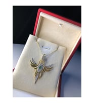 Zümrüdü Anka Kuşu Phoenix Kolye Gümüş Işıklı Kutuda • Sevgiliye • Eşe • Anneye • Arkadaşa Kolye