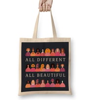 Feminism Girl Power All Different All Beautiful Bez Çanta Uzun Saplı
